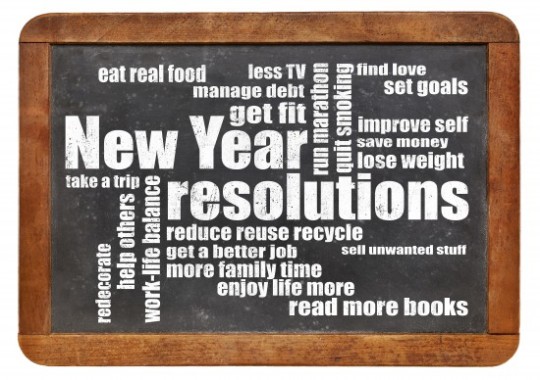 New Year goals or resolutions