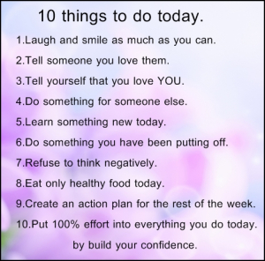 .................................................................10 things to do today.
